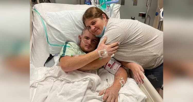 joven picado por abejas