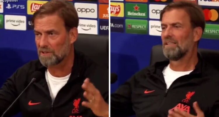 Jürgen Klopp estalló ante una pregunta de periodista italiano.