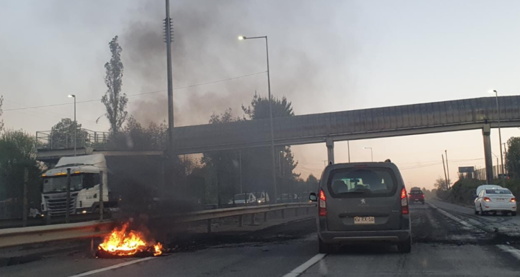 manifestación Ruta 5 Sur