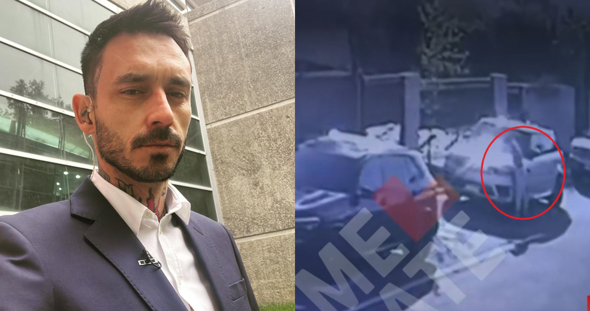 El futbolista Mauricio Pinilla mirando serio a la cámara. El domingo, su exesposa Gisella Gallardo habria rayado su vehículo.