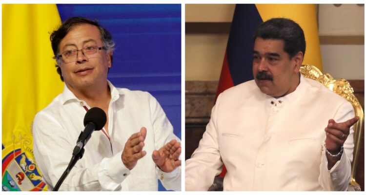 Gustavo Petro y Nicolás Maduro.