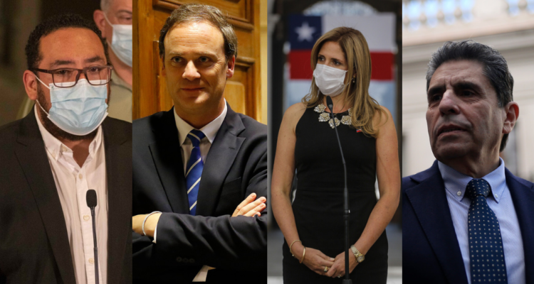 Nicolás Cataldo, Felipe Ward, Macarena Santelices y Mauricio Rojas.