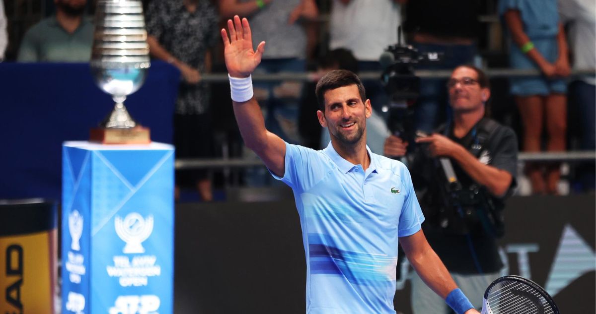 Novak Djokovic barrió con Pablo Andújar en Tel Aviv