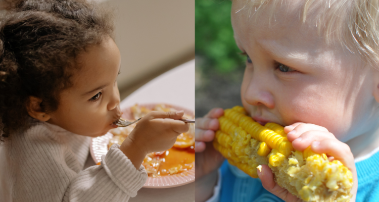 Niños comiendo. Estudio sobre obesidad infantil dice que la velocidad en que se come influye