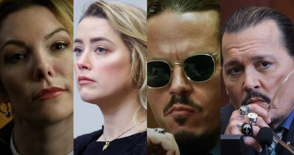 Actores y personas reales de la película de Amber Heard y Johnny Depp.