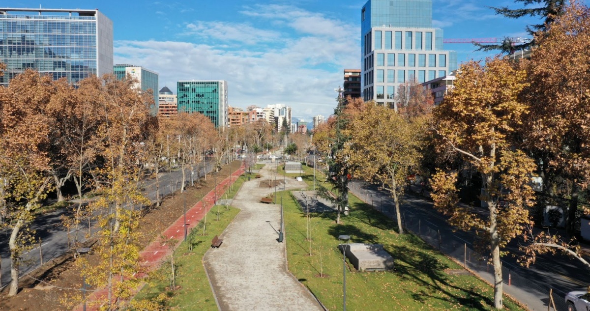 Inauguran Parque Vespucio en Las Condes