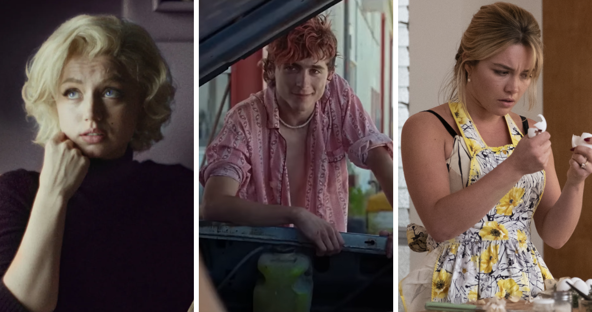 Películas próximas a estrenarse en festivales de cine, como el de Venecia (Blonde, Bones and all, Don’t worry darling)
