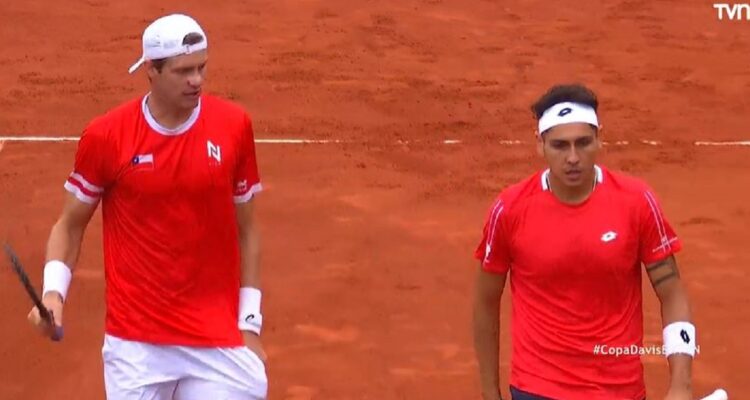 Jarry y Tabilo dieron triunfo a Chile en el dobles sobre Perú en Copa Davis.