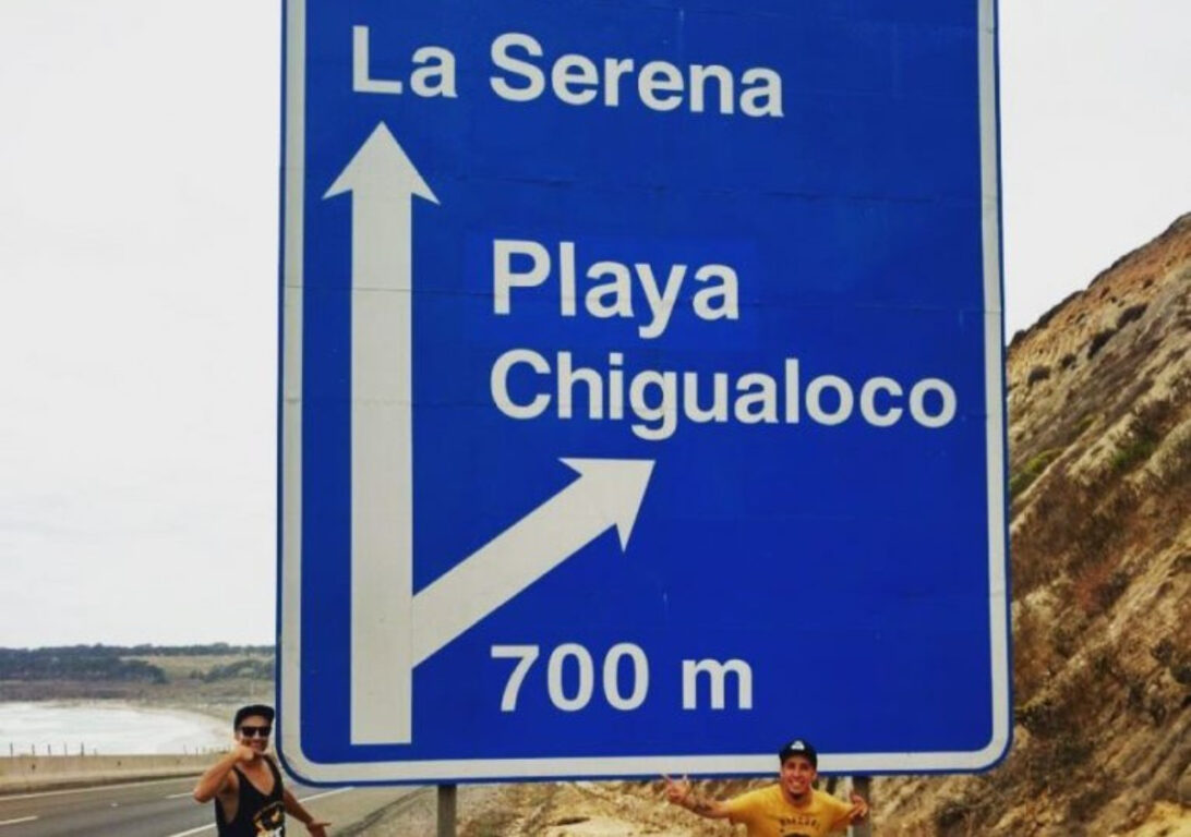 Playa Chigualoco en Chile