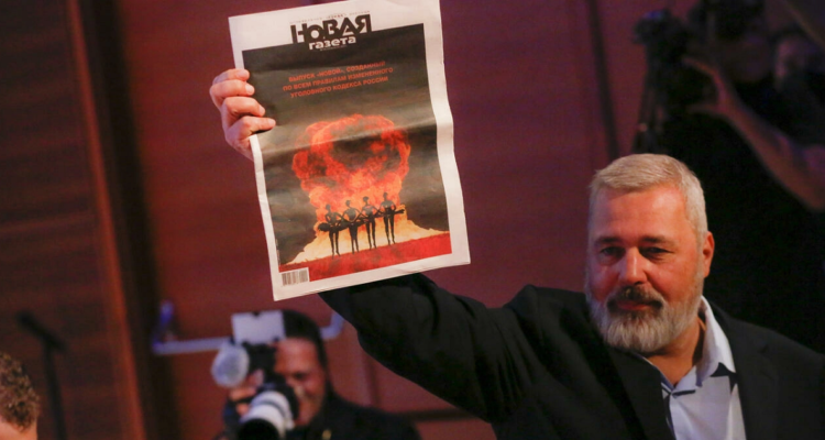 Dmitry Muratov, editor en jefe del Novaya Gazeta.