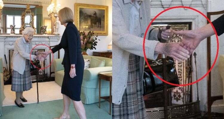 Reina Isabel preocupa por sus marcas en la mano al recibir a Liz Truss