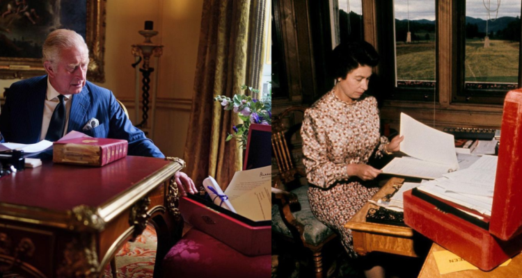 Rey Carlos III respondiendo solicitudes de la “Caja Roja de los Reyes”