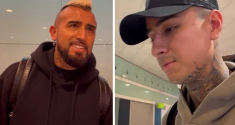 Arturo Vidal y Erick Pulgar llegan a España para completar los jugadores de La Roja.