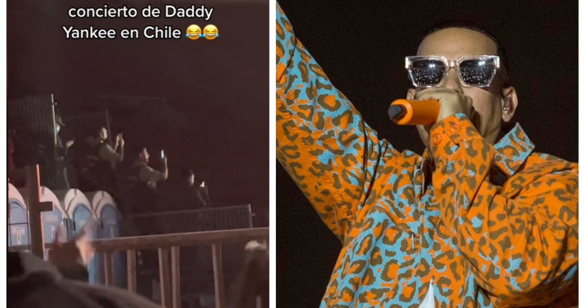 Video de Carabineros grabando con celulares show de Daddy Yankee causa debate en TikTok