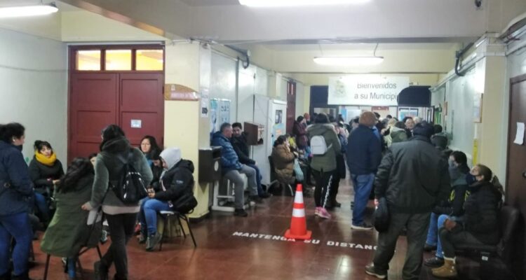 Ancud trabajadores toma municipio