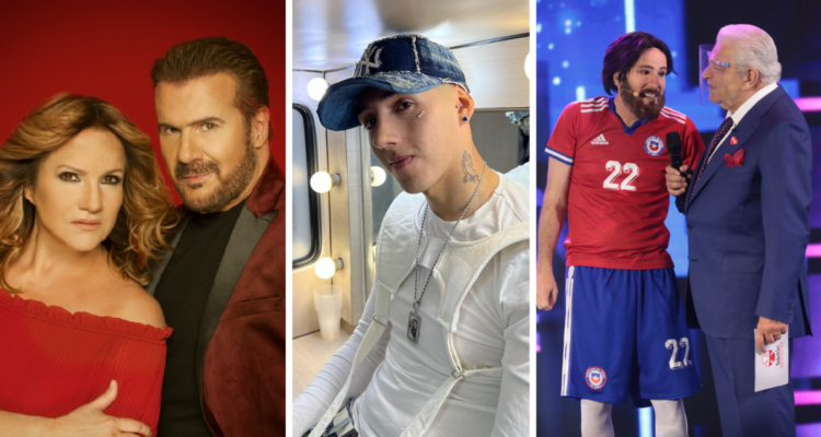 Pimpinela, Pailita y Stefan Kramer en la última Teletón 2021. Artistas Teletón 2022