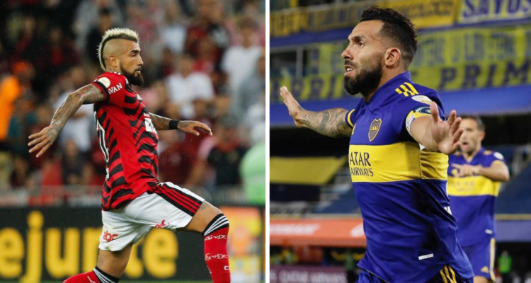 Arturo Vidal logra exclusiva marca de Carlos Tevez.