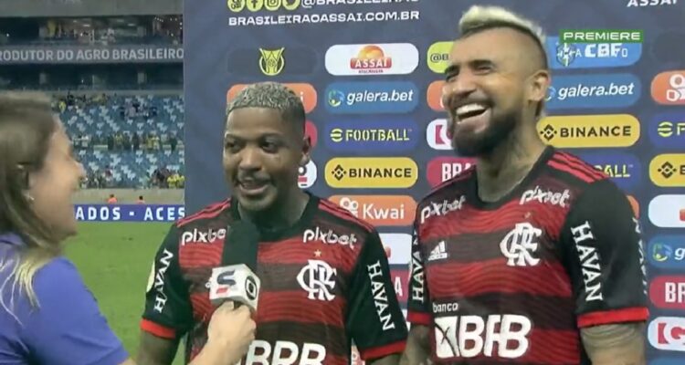 Marinho agradeció el tremendo gesto de Arturo Vidal en Flamengo.