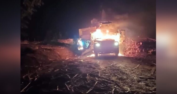 Ataque incendiario en Mulchén