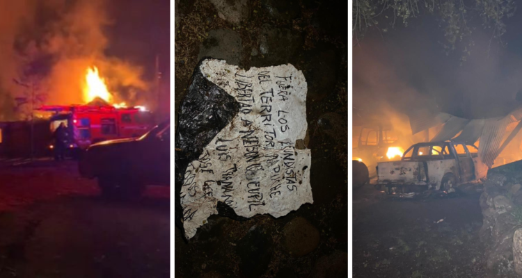 Atentado incendiario en Perquenco