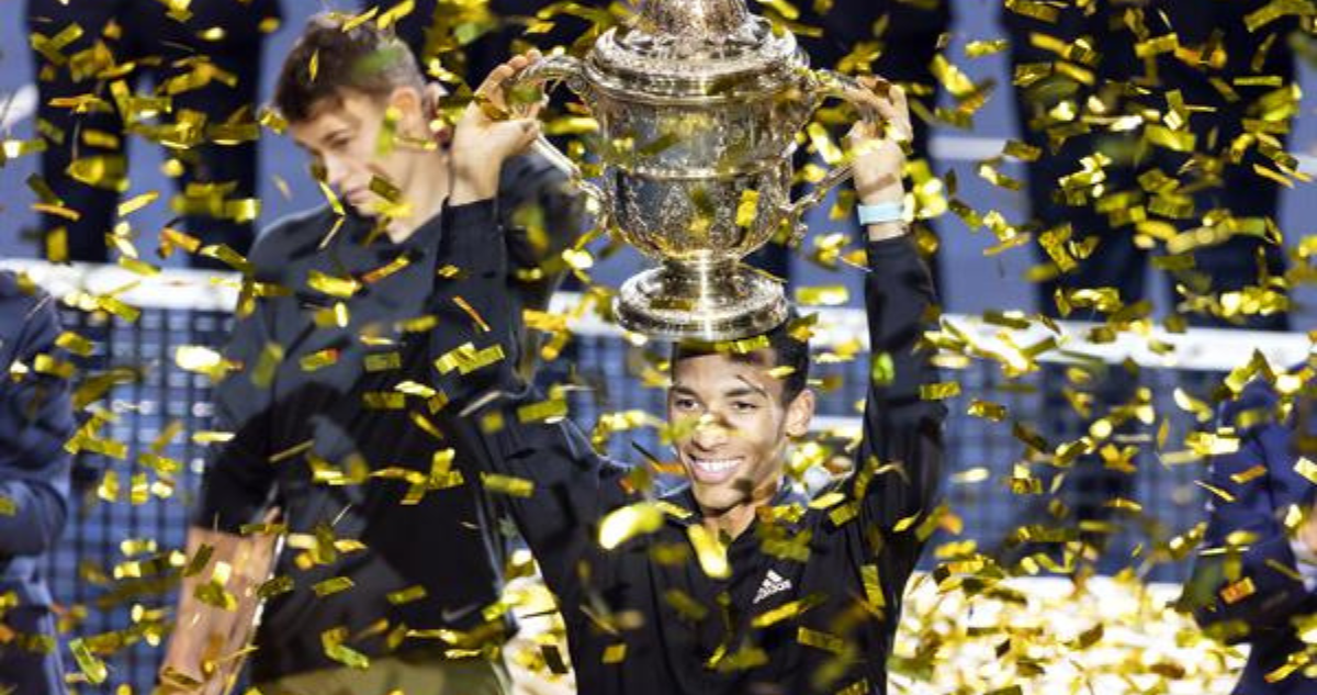 Felix Aliassime consigue su tercer título en 14 días.