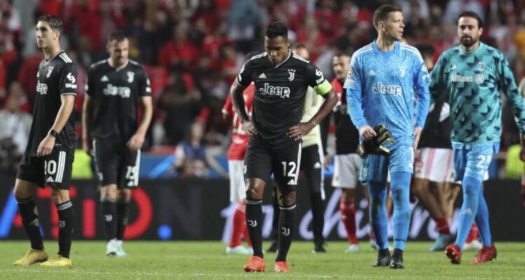 Benfica venció a Juventus y consumó el fracaso del gigante italiano.