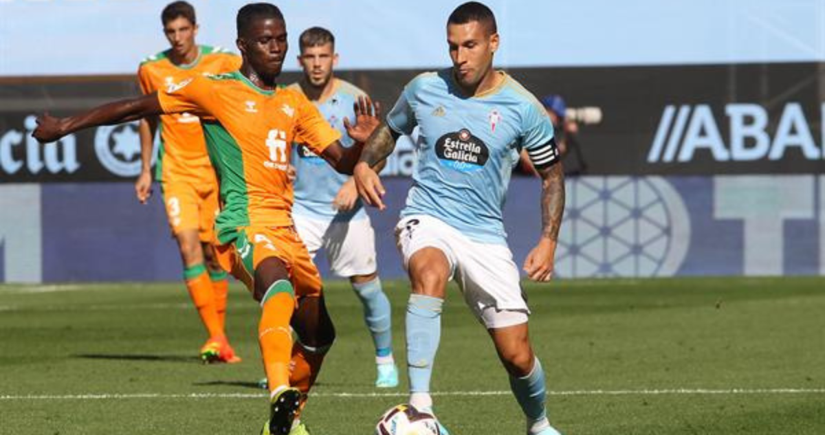El Real Betis de Manuel Pellegrini cayó por la cuenta mínima ante el Celta de Vigo.