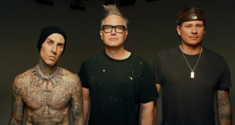 La banda Blink 182 posando. La banda confirmó su concierto en Lollapalooza Chile antes del anuncio oficial-