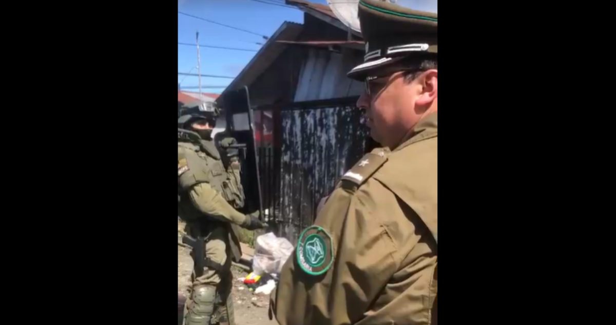 carabineros agredidos en Puerto Montt