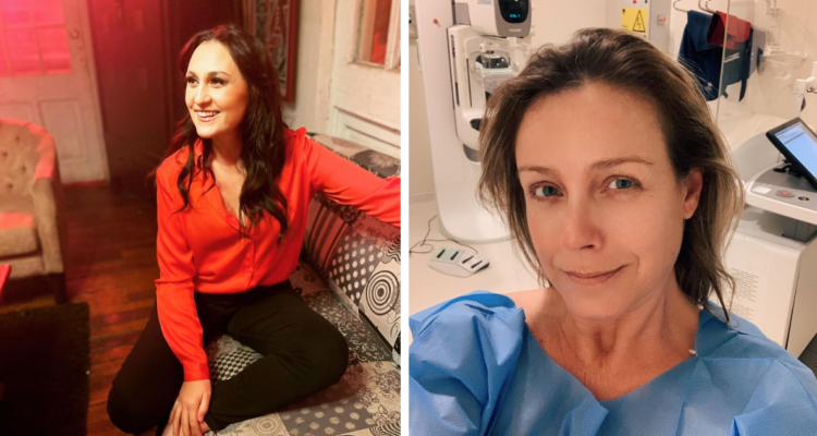 Carolina Paulsen y Claudia Conserva, ambas pacientes de cáncer de mama