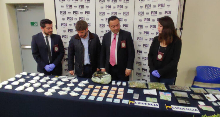 Incautan más de 5 mil dosis de cocaína y otras mil de marihuana en operativos de la PDI en Temuco