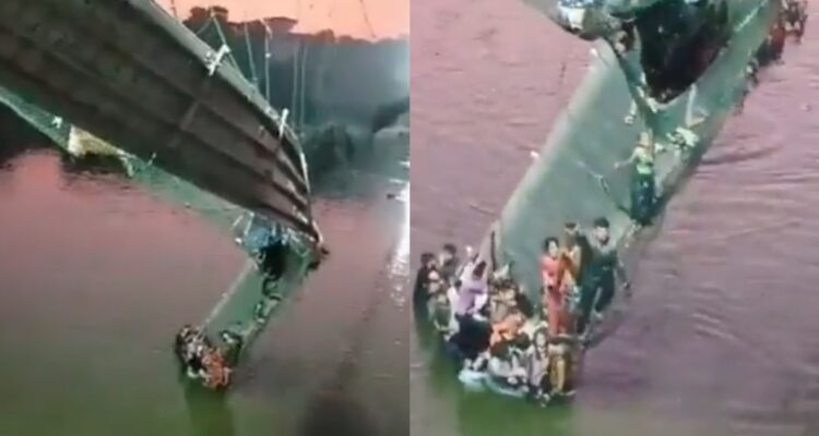 Colapsa puente en la India