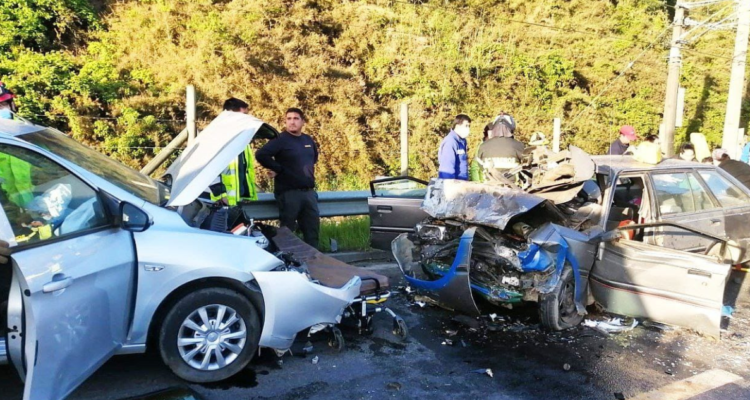 colisión vehículos Chiguayante Hualqui