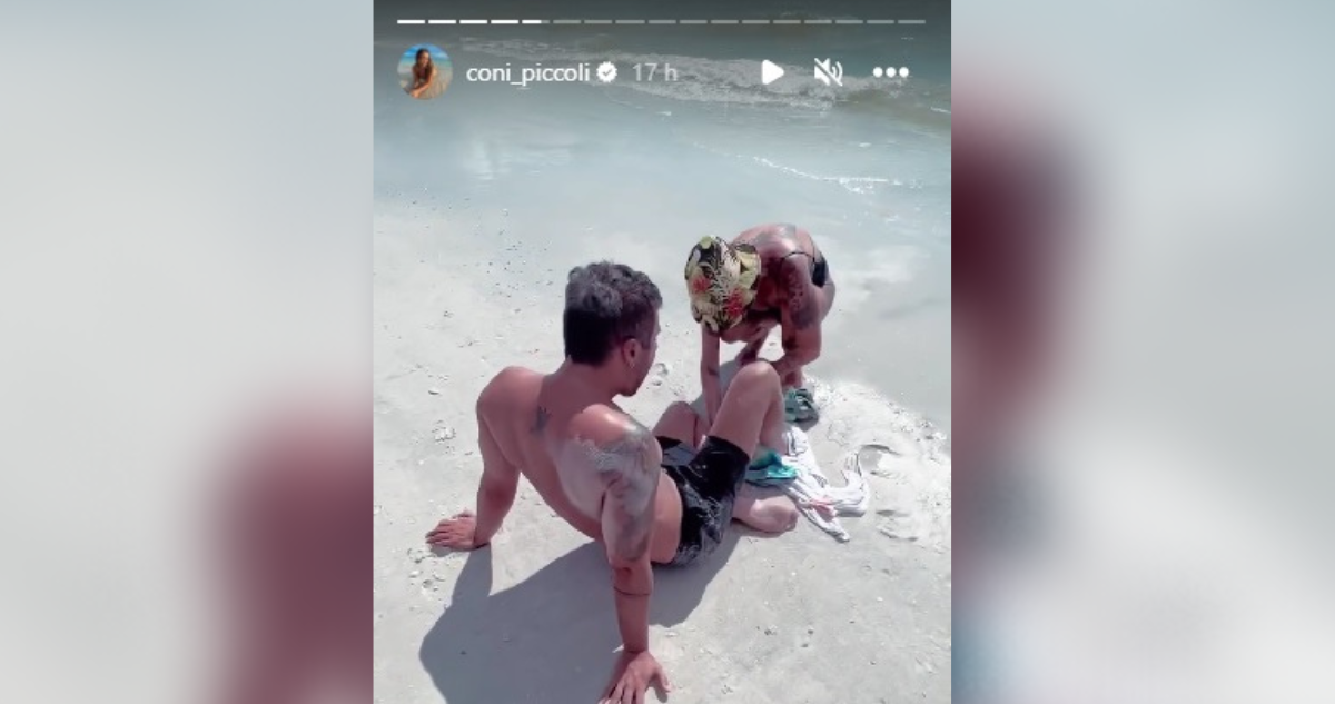 Coni Piccoli y accidente en playa