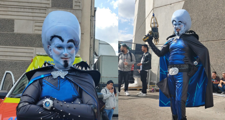 Maximiliano Perez Jara, cosplayer de Megamente en Comic Con Chile