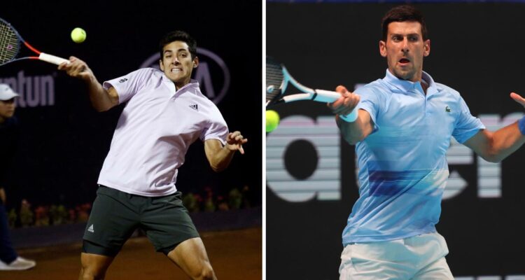 Cristian Garin desafiará a Novak Djokovic en Kazajistán.