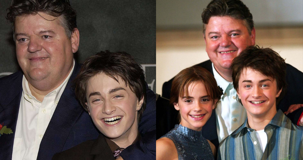 Daniel Radcliffe y Emma Watson por Robbie Coltrane