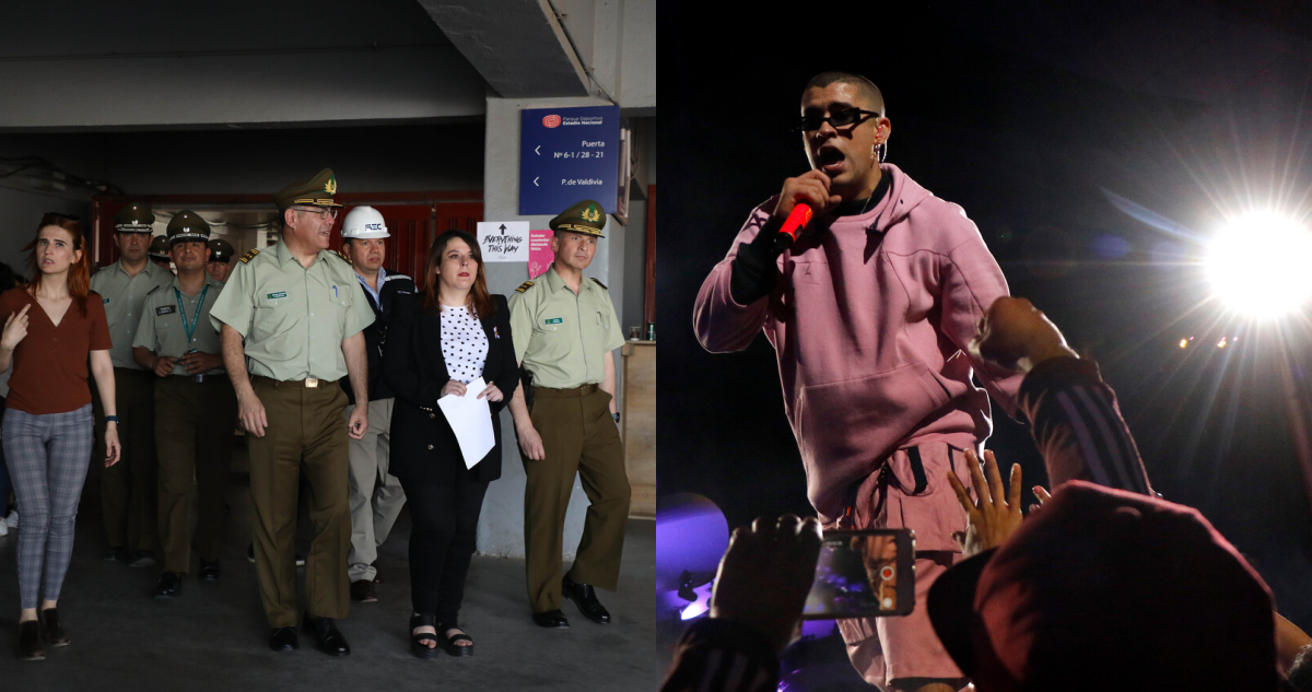visitaron el Estadio Nacional para informar acerca de las medidas de seguridad en conciertos de Bad Bunny