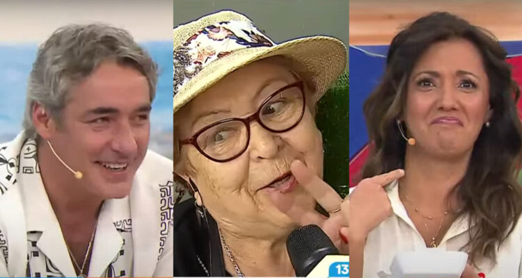 José Luis Repenning, Priscilla Vargas y la entrevistada en medio del matinal Tu Día.