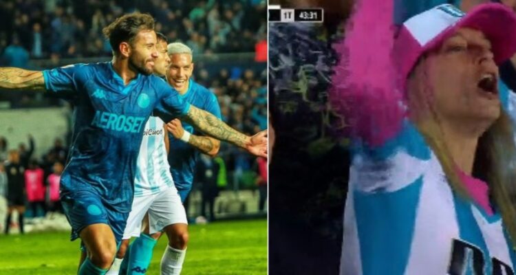 Eugenio Mena hizo un golazo y se ganó la ovación de todo Racing