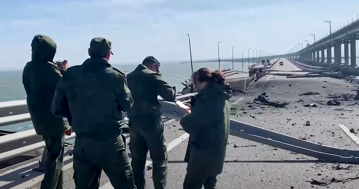 Destrucción del puente de Crimea