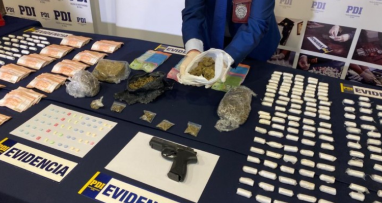 Evidencias decomisadas e incautadas por narcotráfico en Magallanes.
