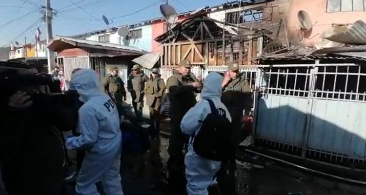 Detienen a pareja de mujer que murió durante incendio en La Pintana ante posible femicidio