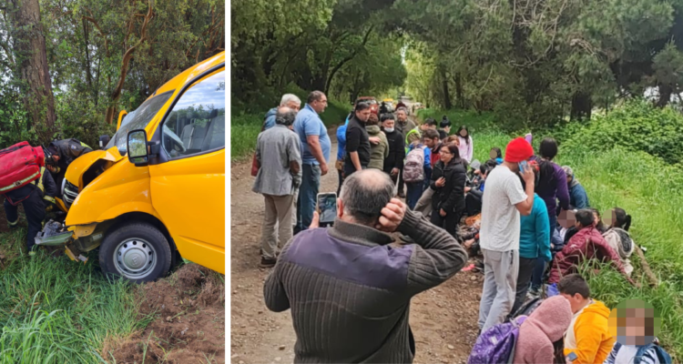 Al menos 16 menores lesionados deja accidente protagonizado por furgón escolar en San Pablo