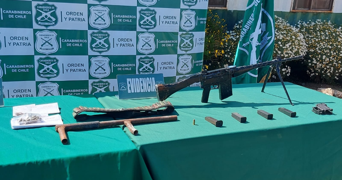 Fusil incautado en Cartagena