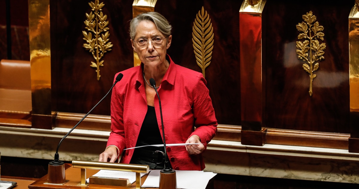 La primera ministra francesa, Elisabeth Borne.