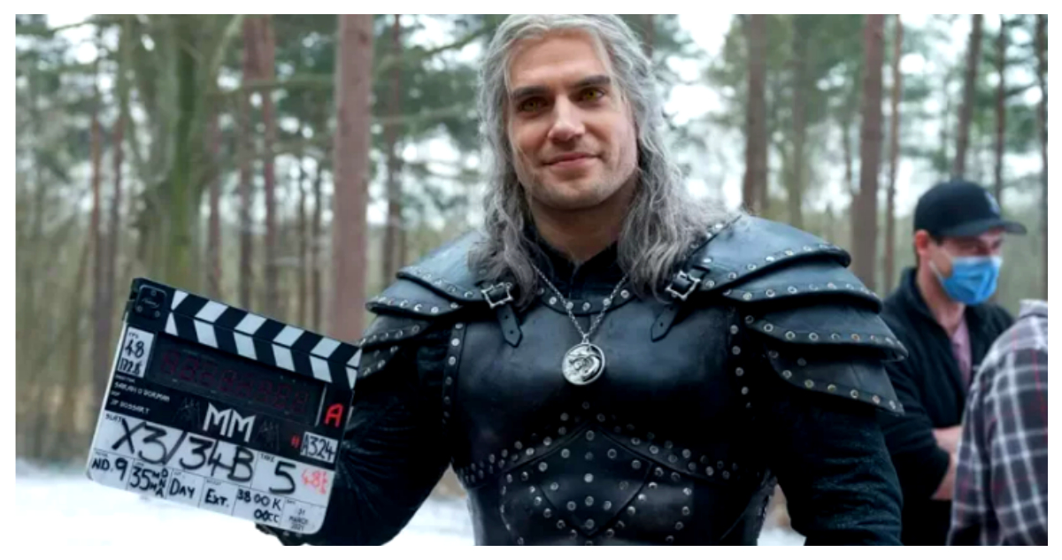 Henry Cavill en el set de The Witcher