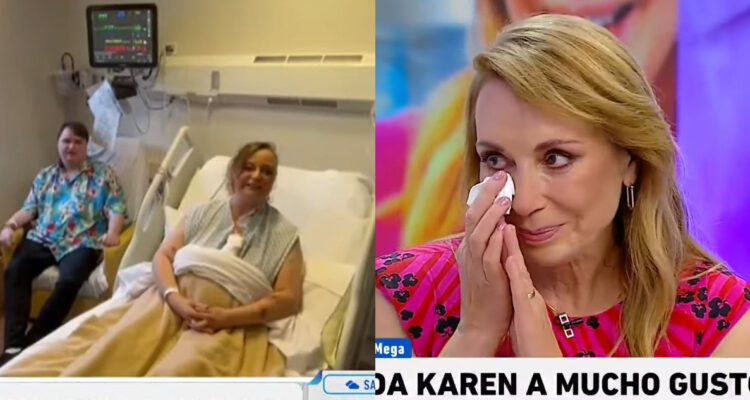 Karen Doggenweiler emocionada con el mensaje de su hermana.