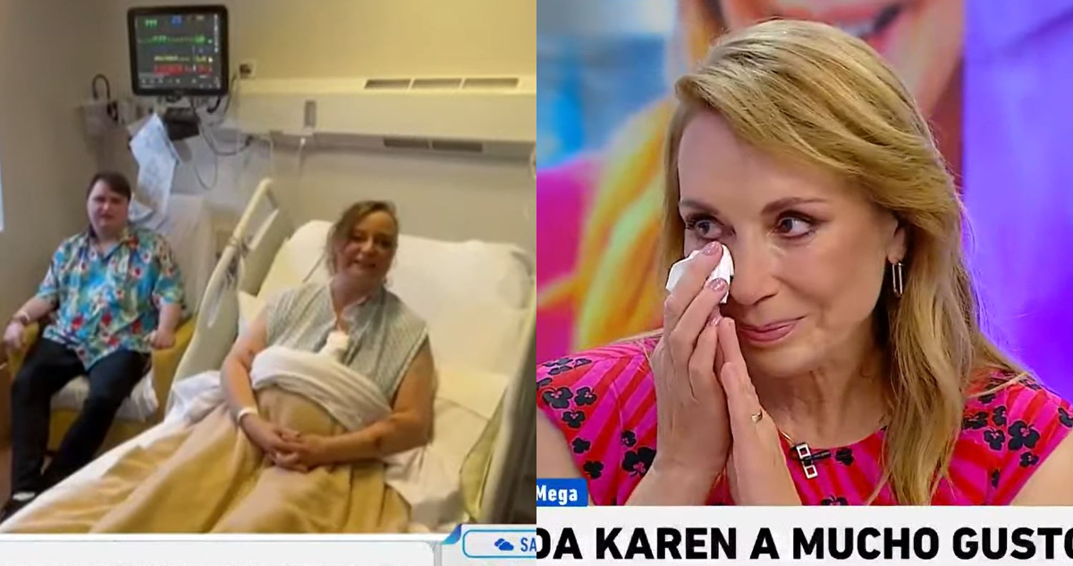 Karen Doggenweiler emocionada con el mensaje de su hermana.