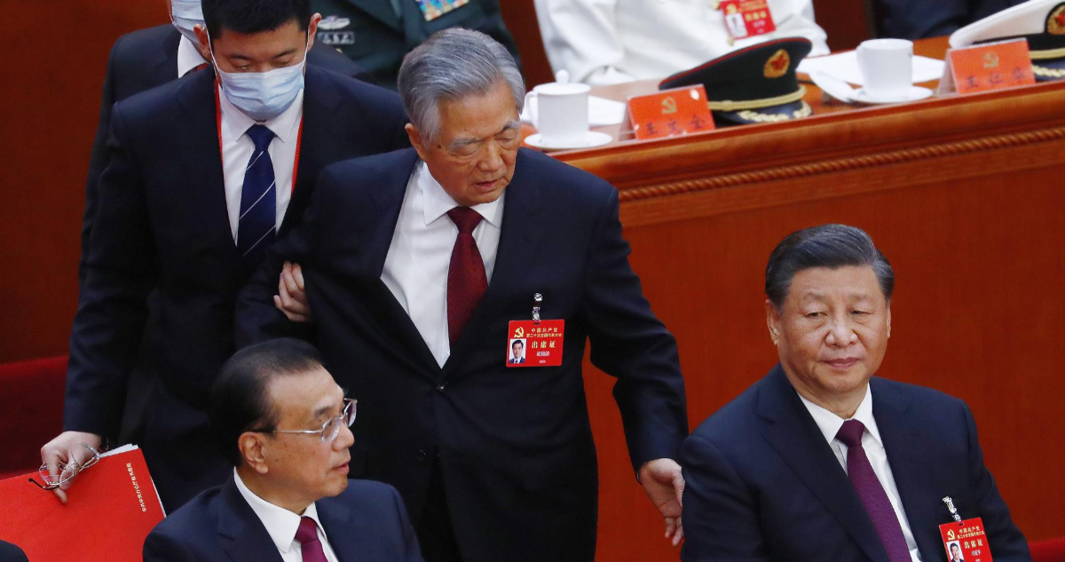 Hu Hintao y Xi Jinping